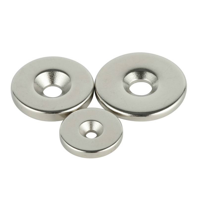 Strong fastener countersunk ring magnet